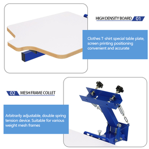 Deliou 1 màu 1 trạm tự làm áo thun màn hình lụa máy in Thủ Công Nhỏ máy in màn hình mới phát hành - Product Image 5