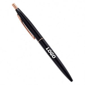 Stylo bille personnalisé en aluminium multicolore avec logo sur mesure pour cadeau promotionnel en gros - Product Image 1