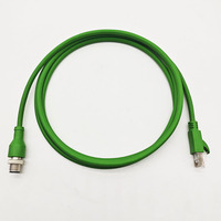 Connecteur étanche antichoc M12 D Code 4 broches mâle vers RJ45 Cat5e SFTP Ethernet Câble M12 D Code