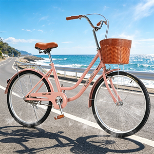 Nouveau modèle 2026 Vélo de ville pour <span class=keywords><strong>femme</strong></span> personnalisé vintage 26 pouces, cadre surbaissé, <span class=keywords><strong>style</strong></span> cruiser rétro, avec panier, <span class=keywords><strong>style</strong></span> <span class=keywords><strong>hollandais</strong></span>, simple vitesse, haut de gamme - Product Image 4