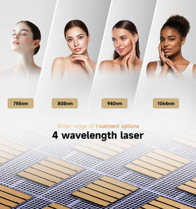 AI mesin Laser penghilang bulu, teknologi pendingin tinggi TEC 808nm peremajaan kulit penghilang rambut bersertifikat CE 1600W/1000W penggunaan komersial - Product Image 3