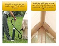 PROELIFE PRO-TENT 044 13x9.8 pieds. Tente de camping gonflable d'été avec pompe, imperméable, en toile Oxford PE, aucun assemblage requis