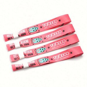 Cheap Custom Luxury Fashion Sport Party Decoration Fabric <b>Bracelets</b> Ticket Wristband - Product Image 5