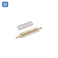 Logo métallique de haute qualité pour la conception de vêtements, étiquettes gravées de marque de mode, étiquettes personnalisées