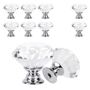 Modern Furniture Crystal Drawer Handles and Glass <strong>Door</strong> <strong>Knobs</strong> for Kitchen Cabinets for Wardrobes and Dressers - Product Image 4