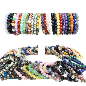 Pulsera de Cuarzo Natural de 8mm al por Mayor, Pulsera de Cuentas de Ágata Preciosa para Feng Shui, para el Día de San Valentín - Product Image 4
