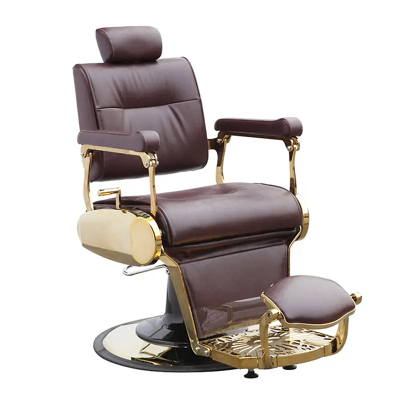 Винтажное коричневое креативное популярное онлайн-товары, парикмахерское кресло, гидравлическое кресло с откидной спинкой