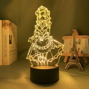 3d ไฟ Led <span class=keywords><strong>Genshin</strong></span> ผลกระทบ <span class=keywords><strong>Noelle</strong></span> อะคริลิค Led โคมไฟเกม - Product Image 3