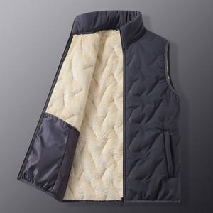 Gilet décontracté en coton matelassé tendance avec logo personnalisé AGraphene, capuche amovible, pour l'extérieur, confortable, nouvelle collection 2025 - Product Image 2