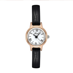 Reloj de Cuarzo para Mujer con Esfera Pequeña Vintage, Correa de Cuero Minimalista, Resistente al Agua, Venta al por Mayor - Product Image 1