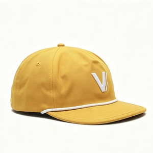 Wholesale Custom Logo <b>Flat</b> Bill Rope Baseball <b>Cap</b> Trucker Hat Lightweight Waterproof Sports Hat Golf Hat For <b>Men</b> Women - Product Image 2