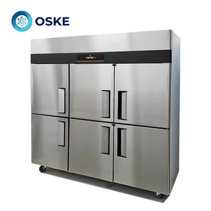 Congelador Vertical de Acero Inoxidable de Gran Capacidad con 6 Puertas, Refrigerador Comercial para Cocina, Nuevo Modelo 2025 - Product Image 2