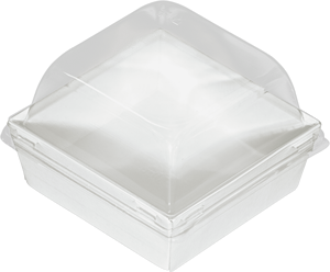 Conteneurs alimentaires polyvalents en papier kraft blanc OSQ SMART PACK 550, résistants à la graisse, pour plats à emporter, avec logo personnalisé, vente en gros - Product Image 1