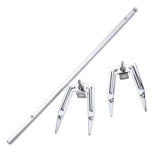 Brochettes pour poulet rôti, accessoires de cuisson au four, accessoires de rôtisserie, fourchettes pour poulet grillé au barbecue, outils de barbecue en acier inoxydable, cuisine - Product Image 3