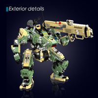 Mould King 93010, Bloques de Construcción de Mecha de Ciencia Ficción, Modelo de Juguete MOC, Bloques de Construcción para Niños