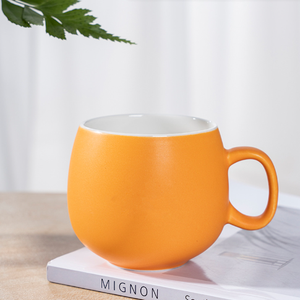 Mug en céramique à grande capacité, émail mat en porcelaine sublime multicolore, compatible lave-vaisselle et micro-ondes, cadeaux d'affaires, logo personnalisé, simple - Product Image 2