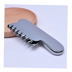 100% naturale Terahertz Gua Sha pietra spessa pettine da massaggio universale palmare per il cuoio capelluto per l'applicazione del corpo - Product Image 1