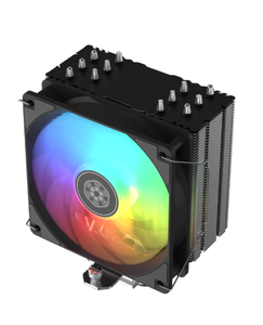 FM600 ชุดระบายความร้อนซีพียูแบบลมสีดำ/ขาว สำหรับพีซีตั้งโต๊ะ 240W TDP 120 ARGB พัดลม PWM แบบออฟเซ็ต ฮีทซิงค์เคลือบผิว ลดเสียงรบกวน ใช้งานได้หลากหลาย - Product Image 6