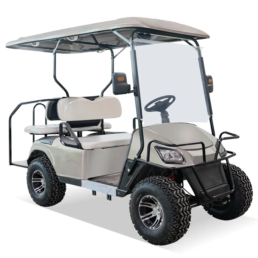 Polaris 4WD Utilitário Side by Side Muito Potente com Carrinho de Golf de Estrada 72V Carrinho de Golf elétrico levantado de Lítio 4 Assentos Freio a disco 4