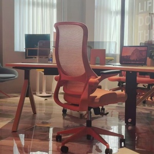 Aangepaste Kleurrijke Mesh Executive Stoel Ergonomische Professionele Bureaustoelen Met Flipping Armleuning