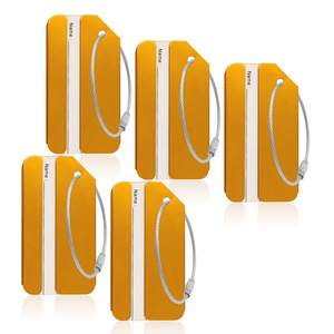 Wholesale Custom Multi-Color Aluminum Alloy <b>Metal</b> Luggage Tags Custom Travel <b>Suitcase</b> Labels Laser Engraving Logo Available - Product Image 5