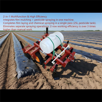 Layeuse de film plastique de 1,4 m entraînée par la prise de force du tracteur agricole Agripros avec semoirs et machine à fertiliser