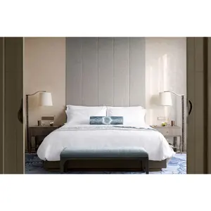 创富华轩现代酒店卧室家具齐全标准双人大床房套装酒店家具