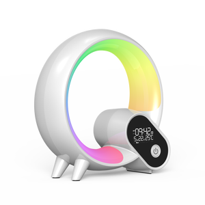 Téléphone domestique intelligent App Control réveil lumineux avec haut-parleur BT veilleuse de chevet veilleuses pour chambre d'enfants - Product Image 2