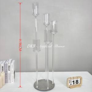 Table Centerpieces Party Decor <b>hurricane</b> candle holder Wedding Candlestick Candelabra - Product Image 2