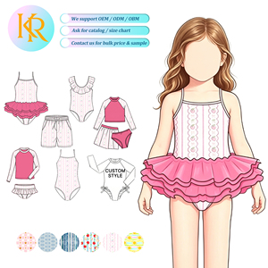 <span class=keywords><strong>Costumi</strong></span> <span class=keywords><strong>da</strong></span> <span class=keywords><strong>bagno</strong></span> personalizzati KR per bambine, stampa estiva, protezione UPF 50+ - Product Image 1