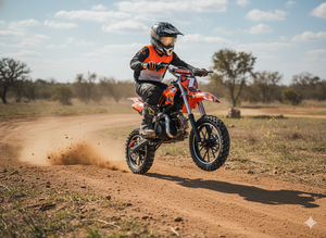 Moto tout-terrain miniature 49cc originale à essence pour enfants, 2 temps, motocross pour jeunes, aventure, 40-60 km/h, vente chaude - Product Image 6