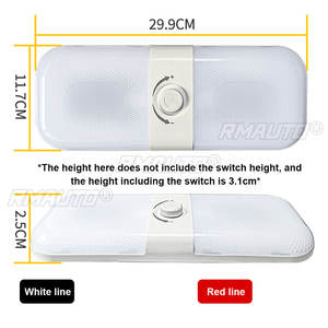 DC 12V-24V 120 LED RV Ceiling Dome Light <b>Interior</b> Lighting Dimmable Trailer Camper RV Lights for Camper RV <b>Interior</b> <b>Accessories</b> - Product Image 6