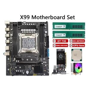 เมนบอร์ด X99 DDR3 PC LGA 2011-3 สำหรับเดสก์ท็อปเกมมิ่งพีซี ชิปเซ็ต H81/B85 เมนบอร์ด DM3 เมนบอร์ด X99 - Product Image 2