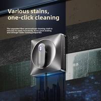 Robot de nettoyage de vitres électrique entièrement automatique pour la maison, avec pulvérisation d'eau carrée, pour fenêtres de grande hauteur, sécurisé et anti-chute