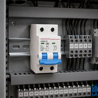 Disjoncteur miniature MCB 16A 2A à montage sur rail DIN 1P 2P 4P, dispositif de protection électrique pour équipement de puissance