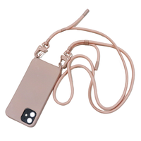 Étui de téléphone portable à bandoulière, sacs pour téléphones portables, accessoires mobiles pour iPhone 16 15 14 13 12 17 Pro Max 6 7 8 Plus avec crochets métalliques