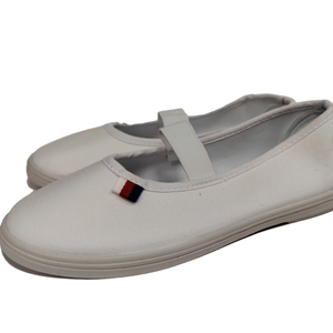 Chaussures plates à enfiler pour filles, blanches, pour la <span class=keywords><strong>danse</strong></span>, en injection - Product Image 1