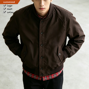 Giacca Invernale da <span class=keywords><strong>Uomo</strong></span> Premium con Logo Personalizzato Ricamato, Abbigliamento Maschile, Giacca Casual Impermeabile in Tessuto <span class=keywords><strong>Gabardine</strong></span> Vintage - Product Image 1