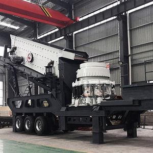 Usine de concassage portable de 100-200 tph en Chine, concasseur à cône mobile avec convoyeur, prix - Product Image 4