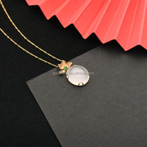 จี้หยกน้ำแข็งธรรมชาติ 18K คิวคิว ดีไซน์สวยงาม หรูหรา ระดับไฮเอนด์ อเนกประสงค์ - Product Image 3