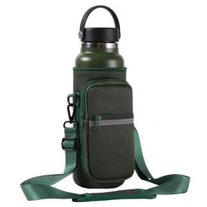Sac de transport pour bouteille d'eau de grande capacité, design personnalisé, portable, pour la salle de sport, avec poche et sangle - Product Image 1