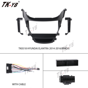 9 inch bảng điều khiển fascia khung phần xe Stereo chủ & nội thất Trim Panel cho HYUNDAI ELANTRA 2014-2016 1 năm bảo hành - Product Image 3
