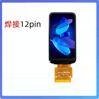 Professionelles 1,47 Zoll TFT LCD Display-Modul, gelötet, IPS, 12-Pin-Schnittstelle für Smartwatch- und Wearable-Gerätebildschirme