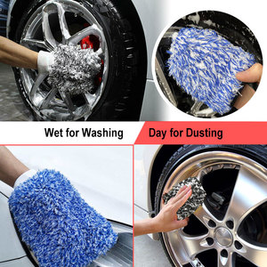 <span class=keywords><strong>Gant</strong></span> <span class=keywords><strong>de</strong></span> <span class=keywords><strong>Lavage</strong></span> <span class=keywords><strong>de</strong></span> Voiture en <span class=keywords><strong>Microfibre</strong></span> Personnalisable Double Douceur Rose, Noir et Bleu pour Dépoussiérage, Nettoyage <span class=keywords><strong>de</strong></span> Pneus et Détailing - Product Image 3