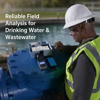 Colorimètre portable au chlore DR300, étanche IP67, analyseur total manuel, écran rétroéclairé, pour eau potable et eaux usées