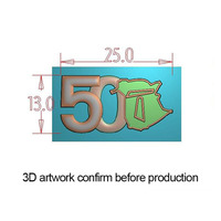Prix d'usine, vente chaude, badges nominatifs en métal 3D gravés sur mesure pour vêtements/chapeaux