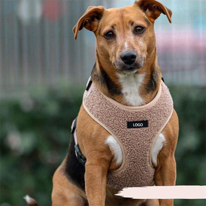 メーカーカスタムパーソナライズされた冬の豪華な小さな調節可能なフリースベルベットテディ犬のハーネスカスタム犬のハーネステディ - Product Image 6