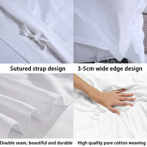 Juego de Ropa de Cama para Hotel, Algodón Blanco a Rayas, 300 Hilos, Proveedor Mayorista de Ropa de Cama para Hotel, Fábrica de Ropa de Cama para Hotel OEM - Product Image 6