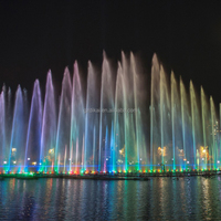 Fuente Atmosférica Flotante Personalizada con Iluminación para Estanques y Lagos, Decoración Acuática para Proyectos de Paisajismo Exterior