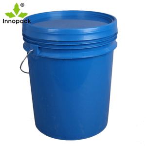 Seau en plastique rond <span class=keywords><strong>bleu</strong></span> de 20 L de bonne qualité avec <span class=keywords><strong>couvercle</strong></span>, barils de stockage en plastique bleus de 5 gallons pour l'emballage - Product Image 6